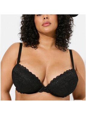 Black Lace Push-Up Bra - Women Intimates & Sleepwear
